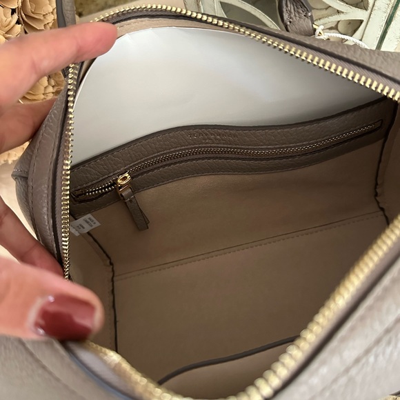 New Tory Burch Thea small satchel in gray - Picture 6 of 7